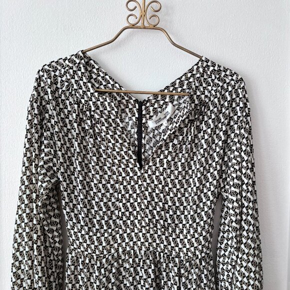 Diane Von Furstenberg Hecuba Twill Blend Midi Dress - Picture 5 of 9